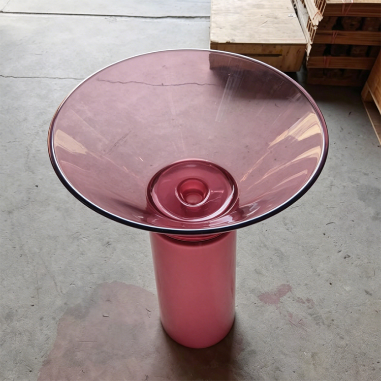MM6628 Modern Design Transparent Resin Wash Basin