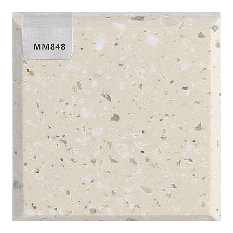 MM848 100% Pure Acrylic Solid Surface Artificial Stone Slabs Eco Friendly Durable 5-Year Warranty for Interior Decoration