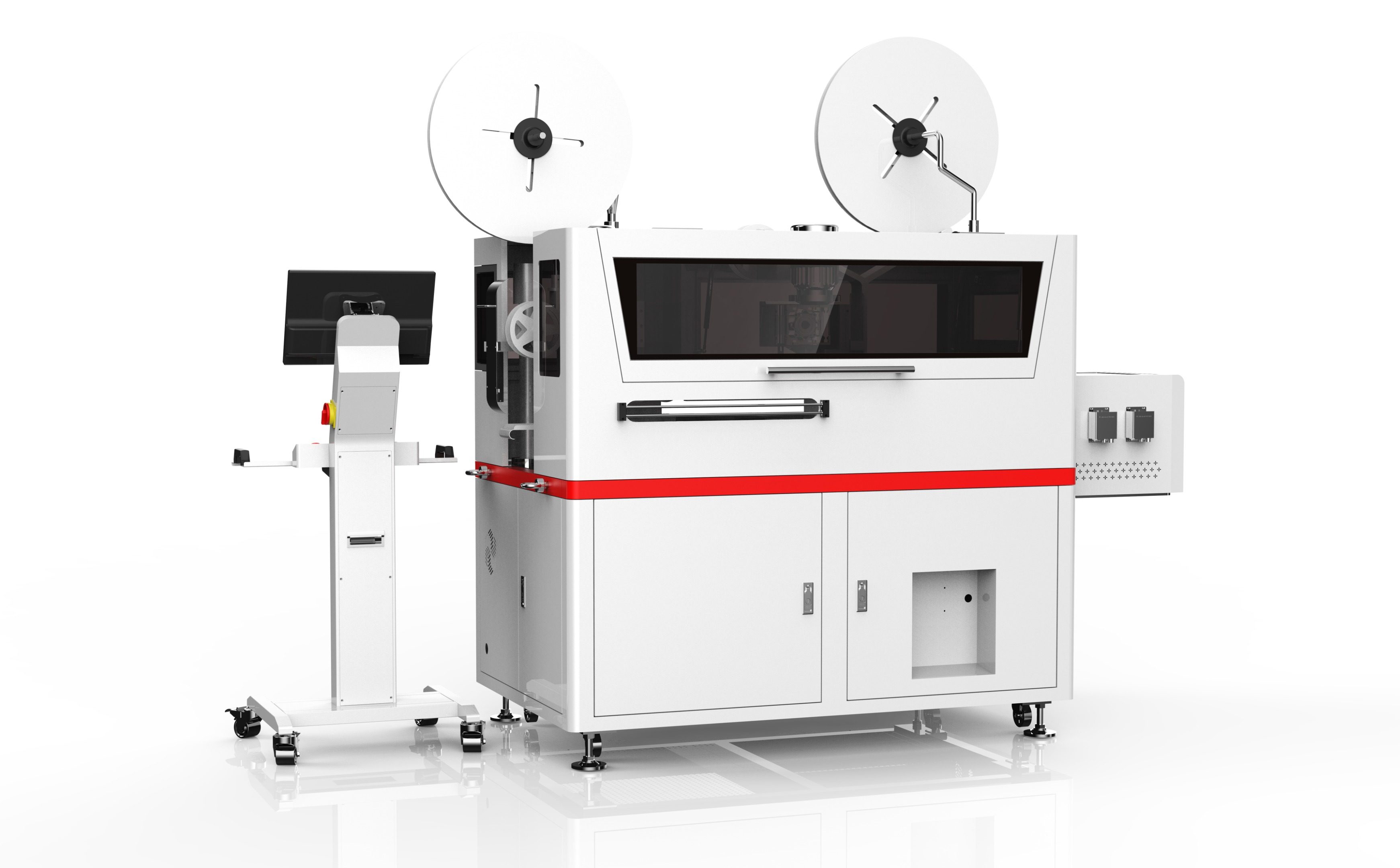 Automatic double-head glue shell crimping machine