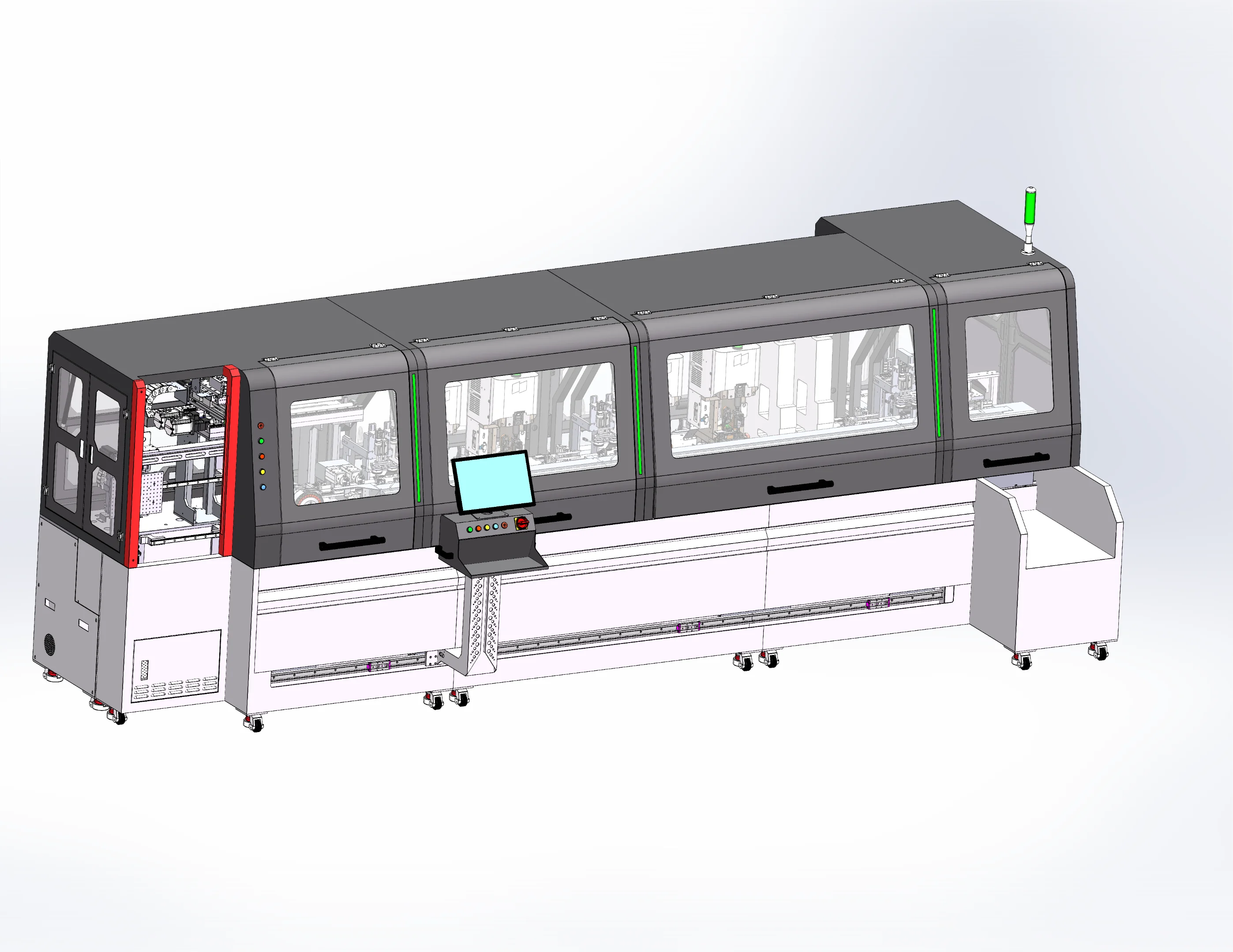 Automatic single head glue shell crimping terminal tinning machine