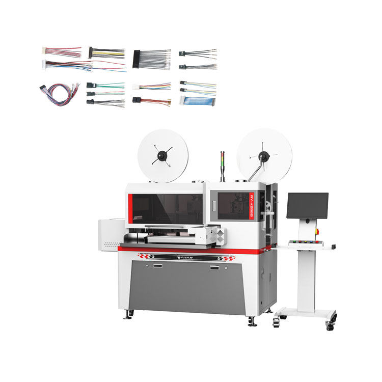 Automotive wiring harness one-to-three connector crimping terminal machine