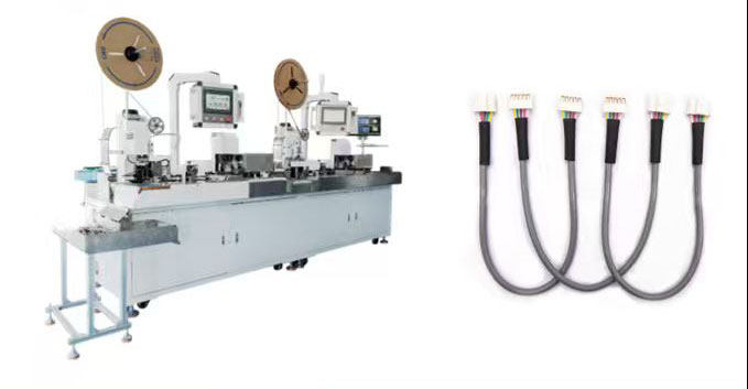 Air Conditioner Wiring Harness Round Sheath Multi-core Wire Visual Color Separation Glue Shell Crimping Terminal Machine