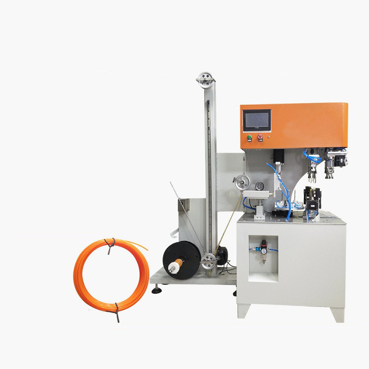 Automatic fiber optic cable winding and cutting machine