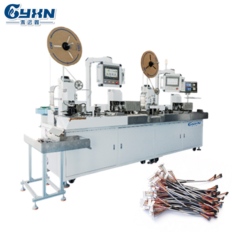 Multi-Core Round Cable Crimping and Inserting Machine