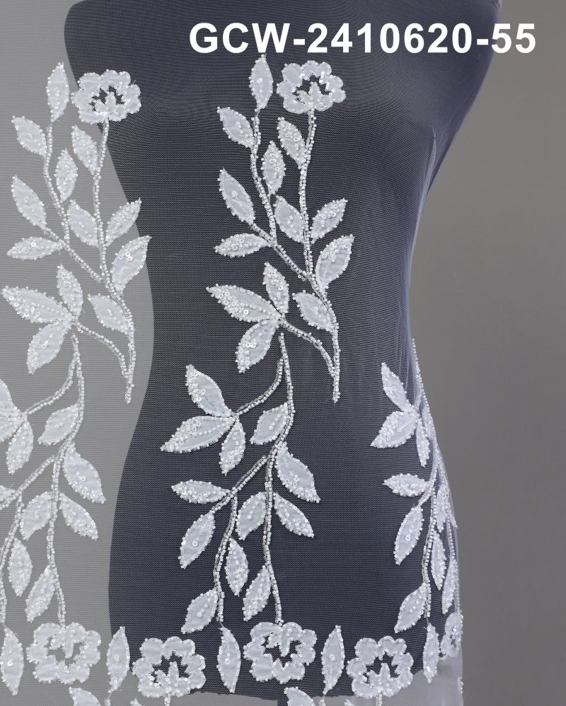 Wedtex bead embroidery sequin lace floral embroidery