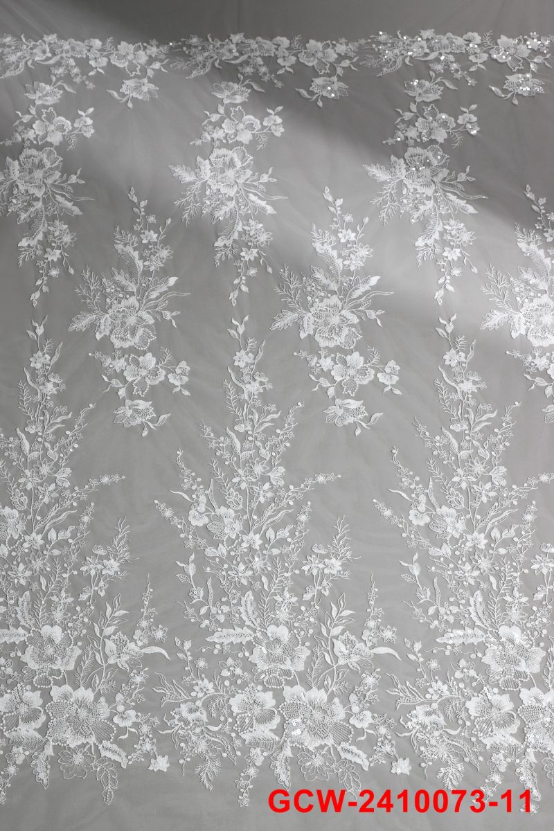 high quality tulle beading lace fabric embroidery sequin lace fabrics