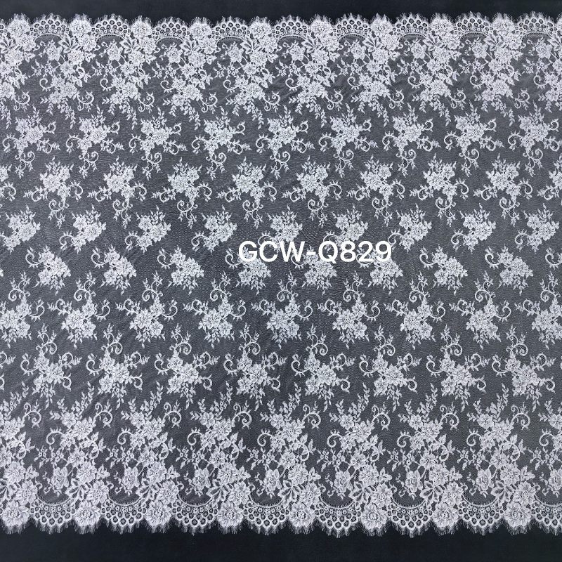 GCW-Q829 | Geometric Flowing Vine Cord Lace | 3D Embossed Bridal Fabric