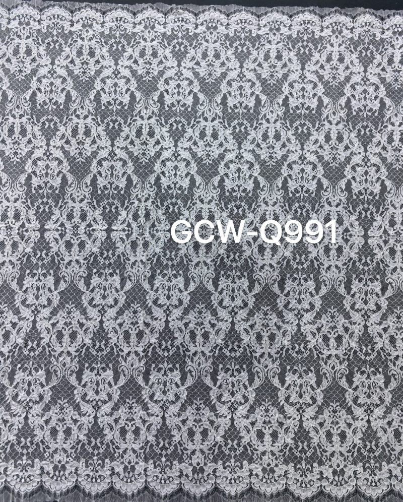 GCW-Q991 | Royal Baroque Damask Cord Lace | 3D Embossed Heavy Bridal Fabric