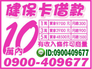 健保卡借款 當日放款 好商量