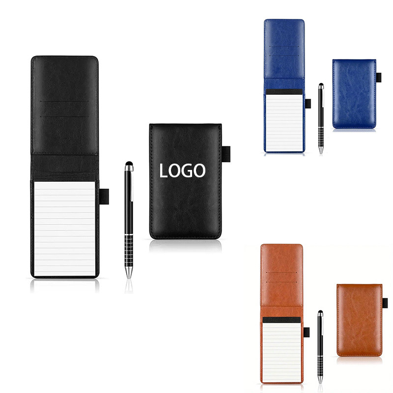 PU Leather Pocket Planner with Pen