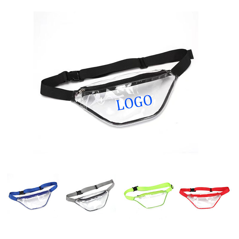 Clear PVC Waist Bag with Zipper