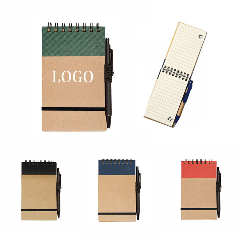 Eco-Friendly Pocket Notebook with Pen