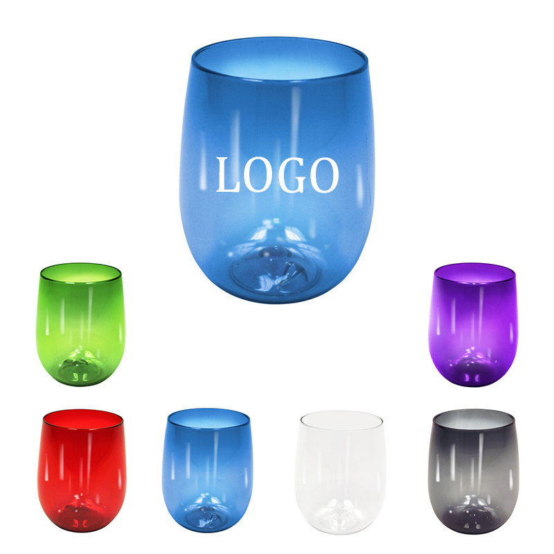 12 oz Shatterproof Plastic Wine Glass