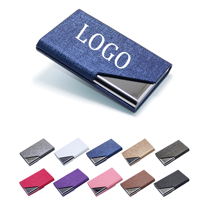 Metal and PU Leather Business Card Case