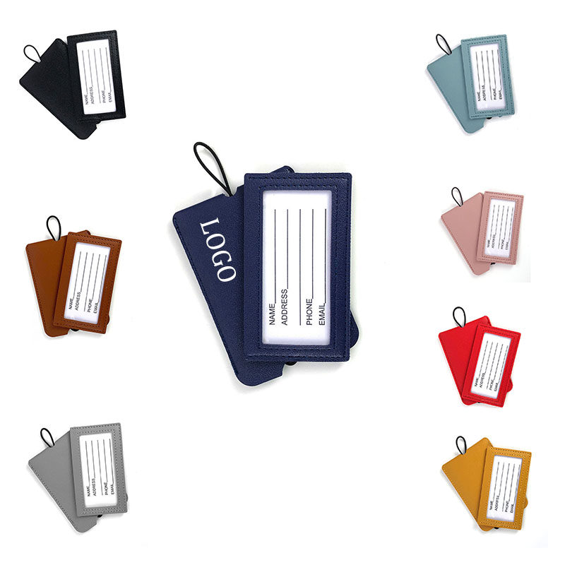 Adjustable PU Leather Luggage Tag