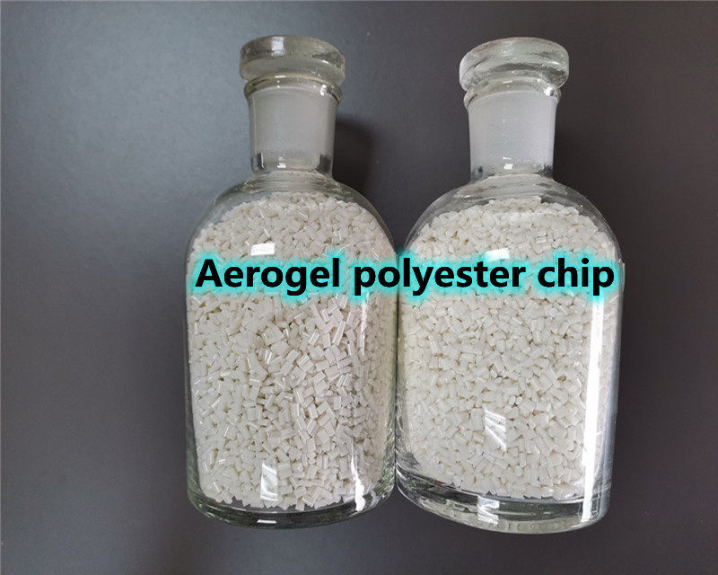 Aerogel polyester chip