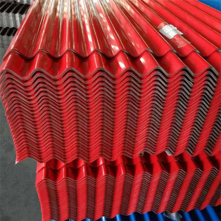 Color coated galvanized corrugated steel sheet