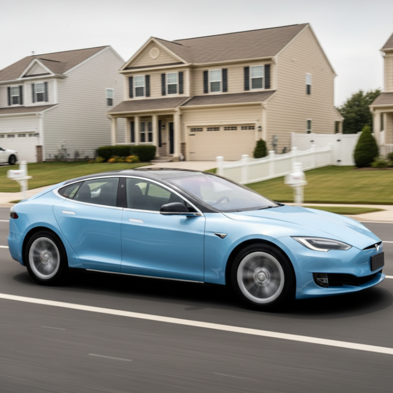 Glacial Blue TPU Paint Protection Film