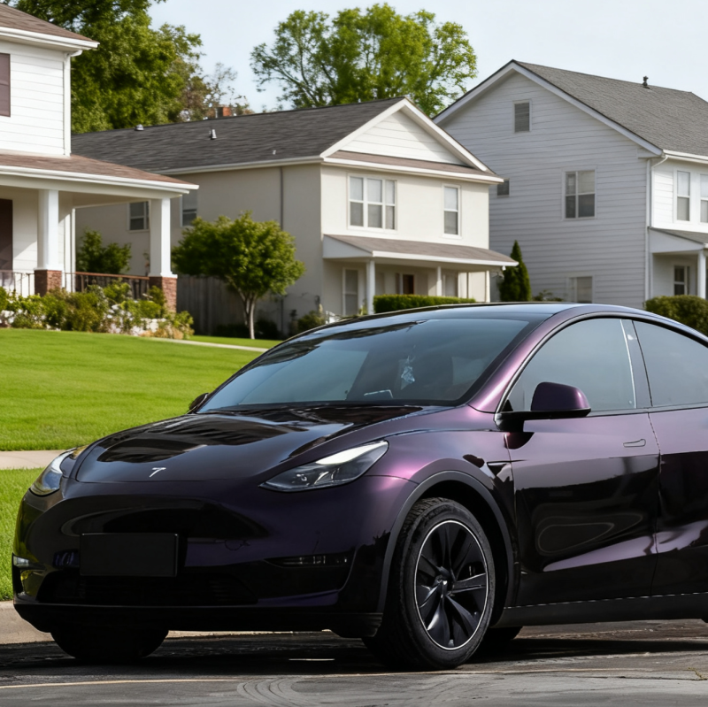 Black Phantom Purple TPU Paint Protection Film