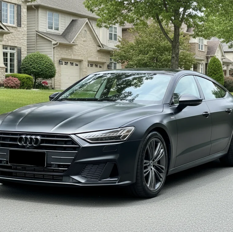 Electro-Light Metallic Black PET Car Wrap