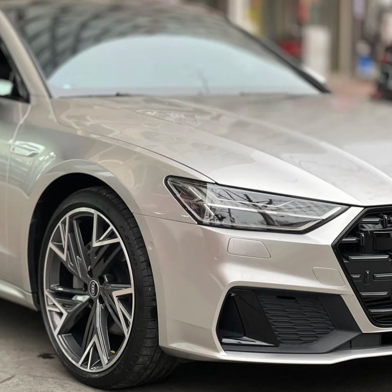 Star-Vein Silver PET Car Wrap