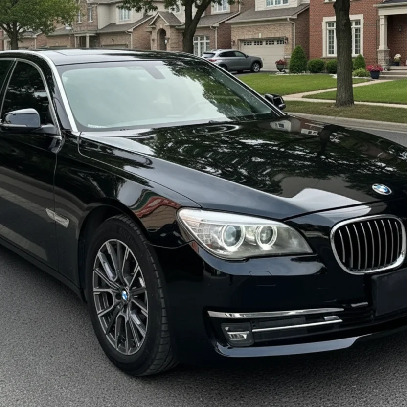 High-Gloss Black PET Car Wrap