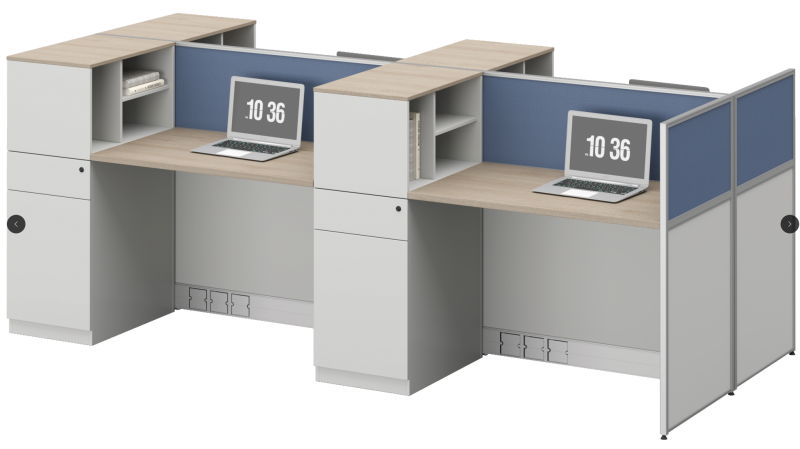 包送貨包安裝4人位辦公枱U2535AA-2812A