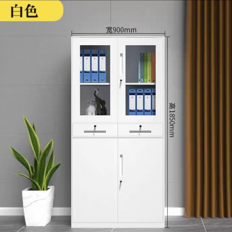 通體中二斗文件櫃鐵皮收納櫃