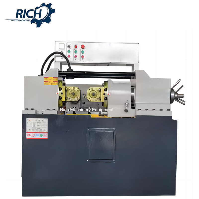 Two axis thread rolling machine