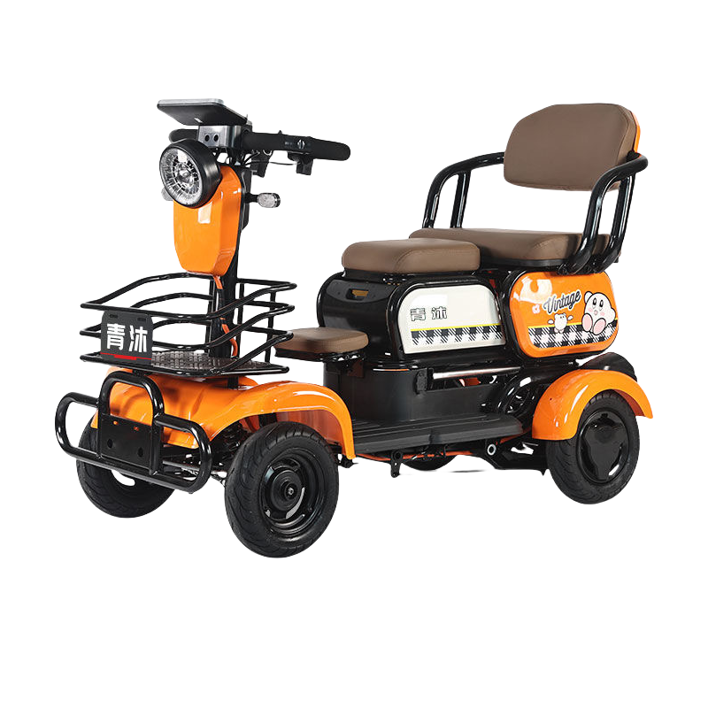 Electric passenger tricycle 600W 48/60V 20-70Km lithium/lead-acid battery Intelligent brake