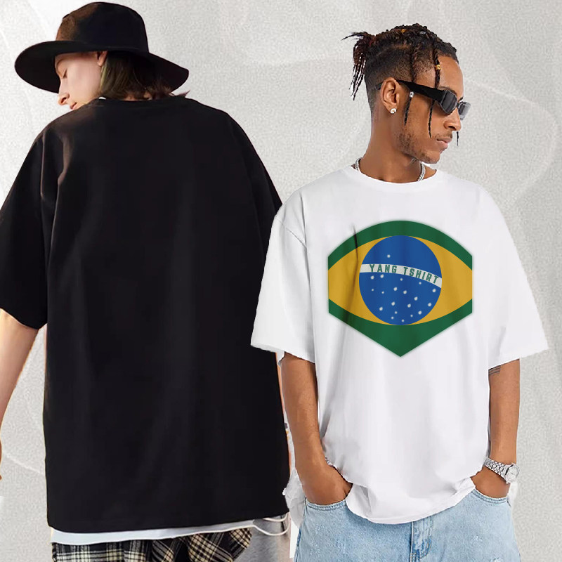 Uma das séries casuais de t-shirt masculina madura