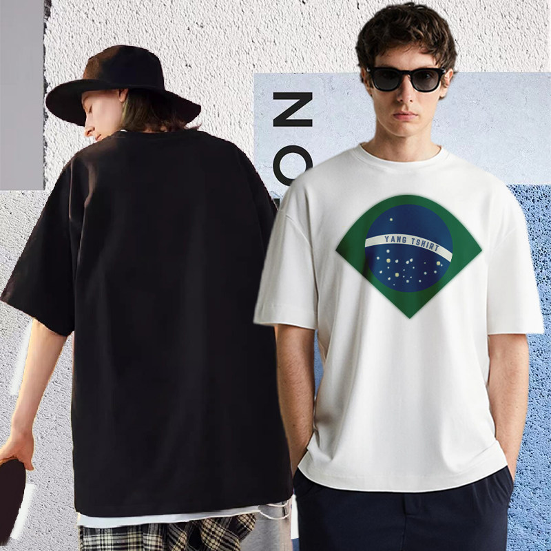 Uma das séries casuais de t-shirt masculina madura