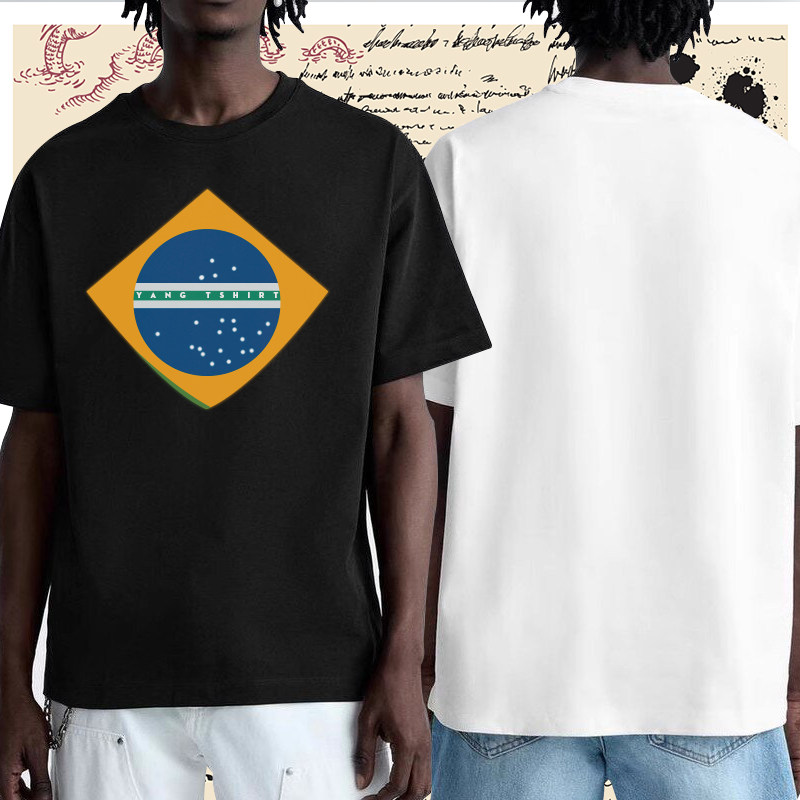 Uma das séries casuais de t-shirt masculina madura