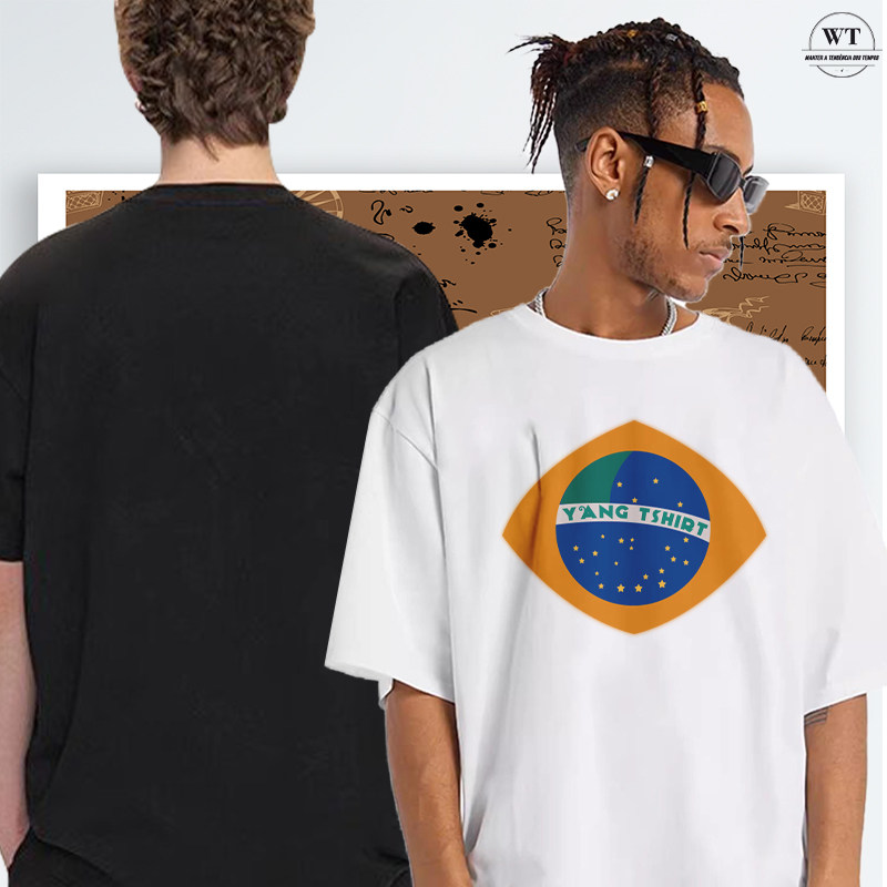 Uma das séries casuais de t-shirt masculina madura