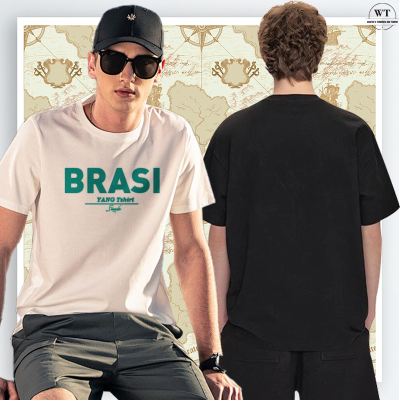 Uma das séries casuais de t-shirt masculina madura