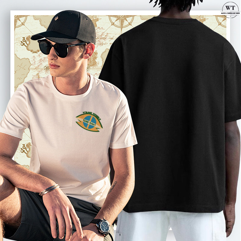 Uma das séries casuais de t-shirt masculina madura