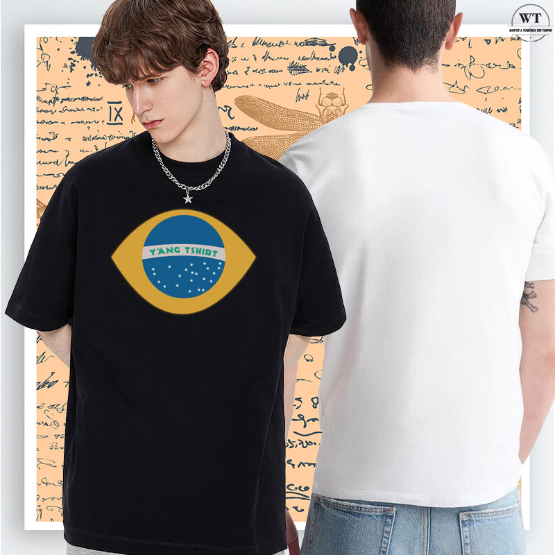 Uma das séries casuais de t-shirt masculina madura