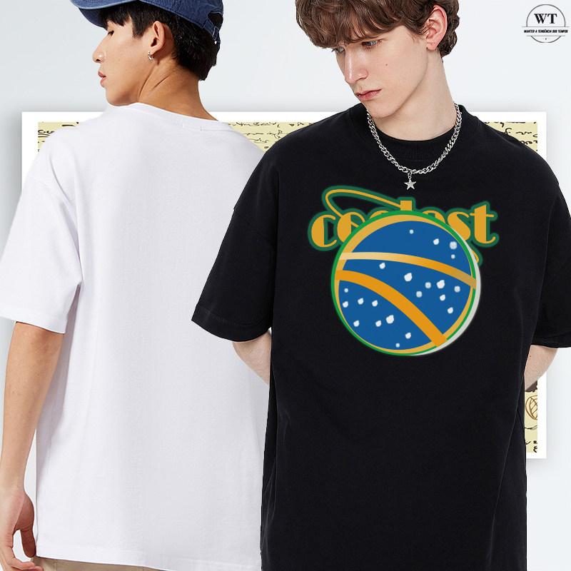 Uma das séries casuais de t-shirt masculina madura