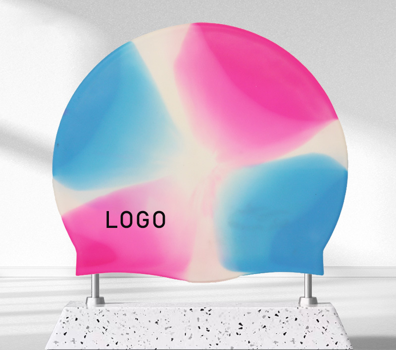 Multicolor swim cap