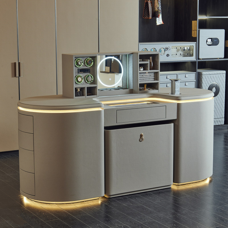 Arc-shaped Intelligent Island Platform Dressing Table