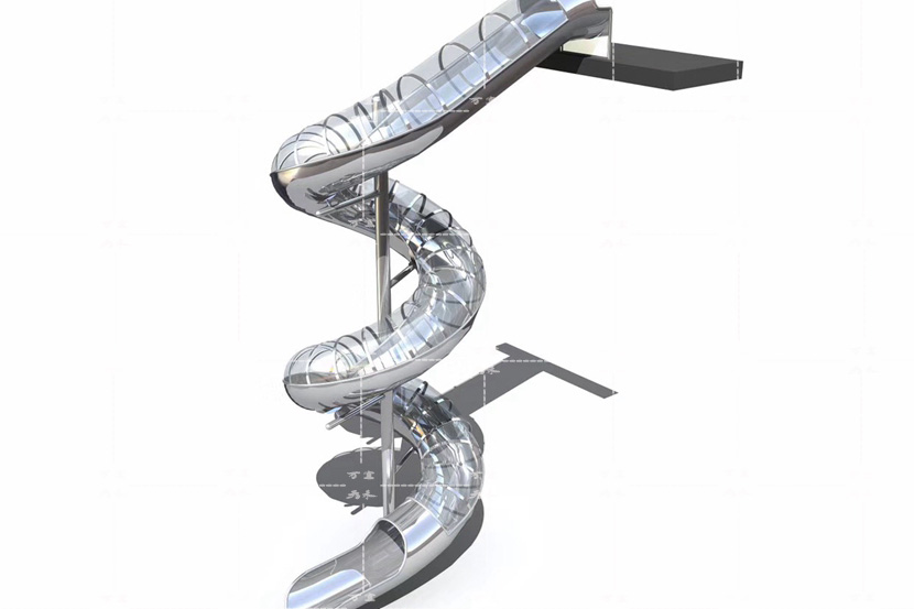 不锈钢螺旋滑梯