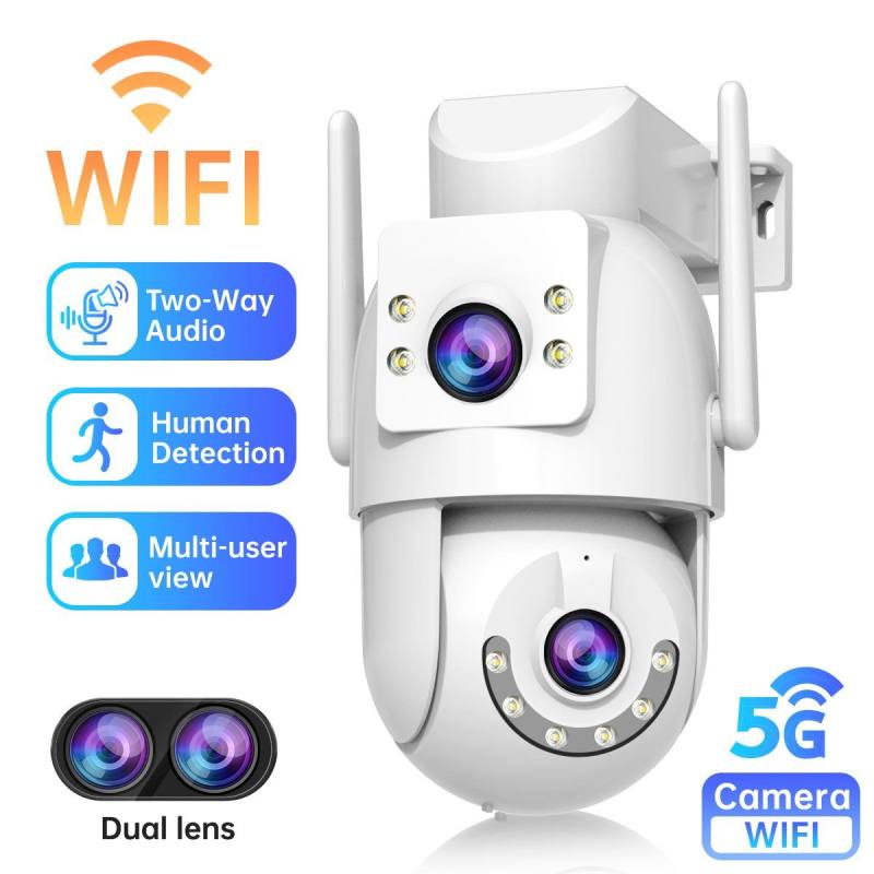 3MP Outdoor High-Definition Pan-Tilt Rotating Surveillance WiFi CCTV Camera