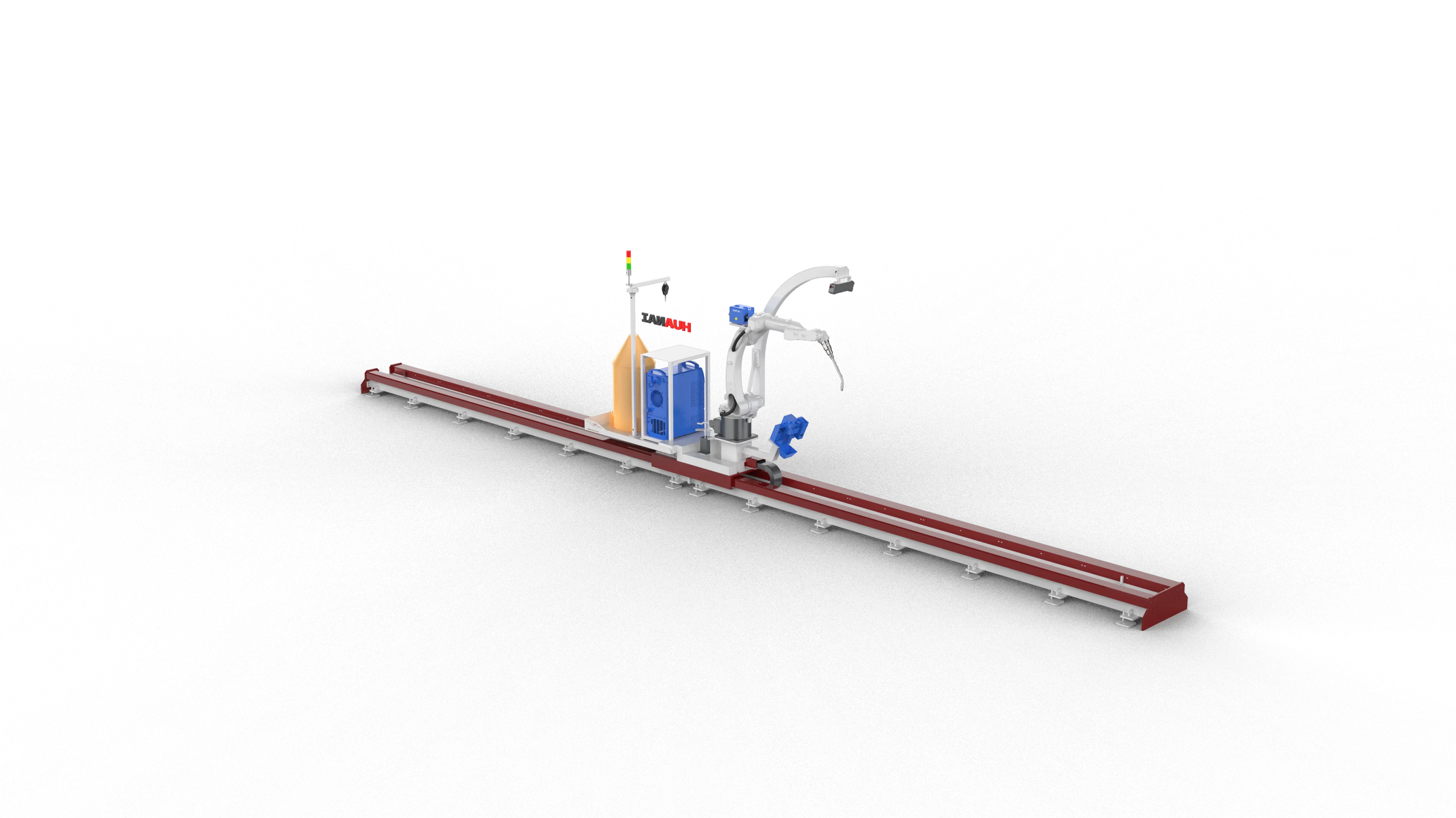 Seven-axis ground rall intelligent welding robot workstation-PY7D