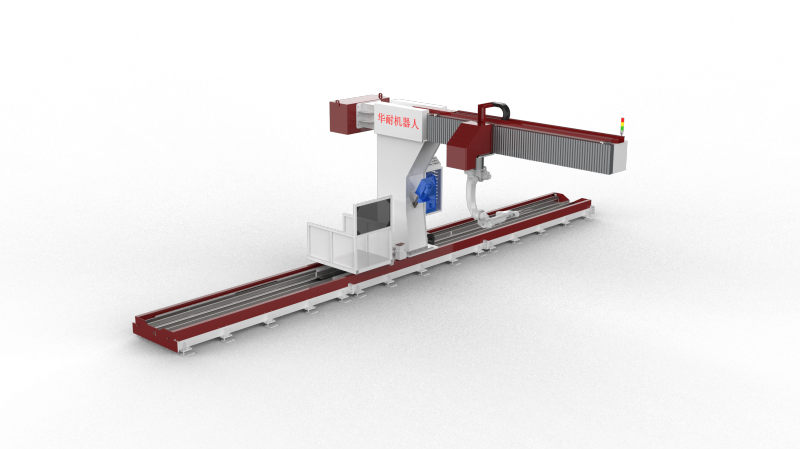 Eight-axis extended cantlever inteligent welding robot workstation -PY8X