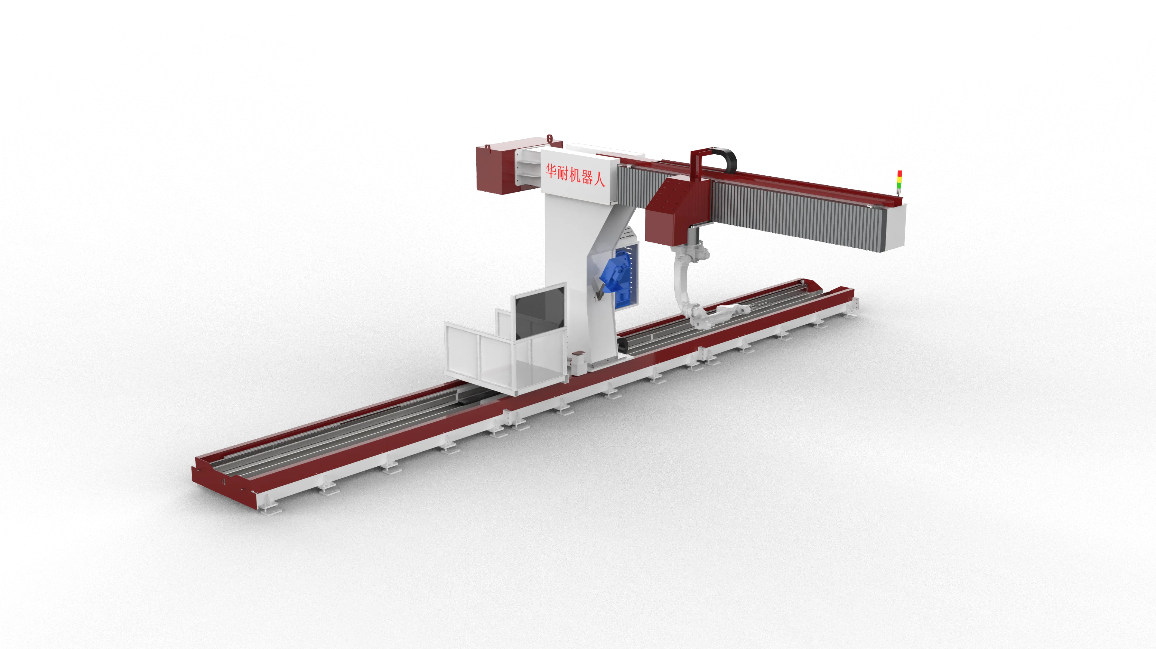 Eight-axis extended cantlever inteligent welding robot workstation -PY8X