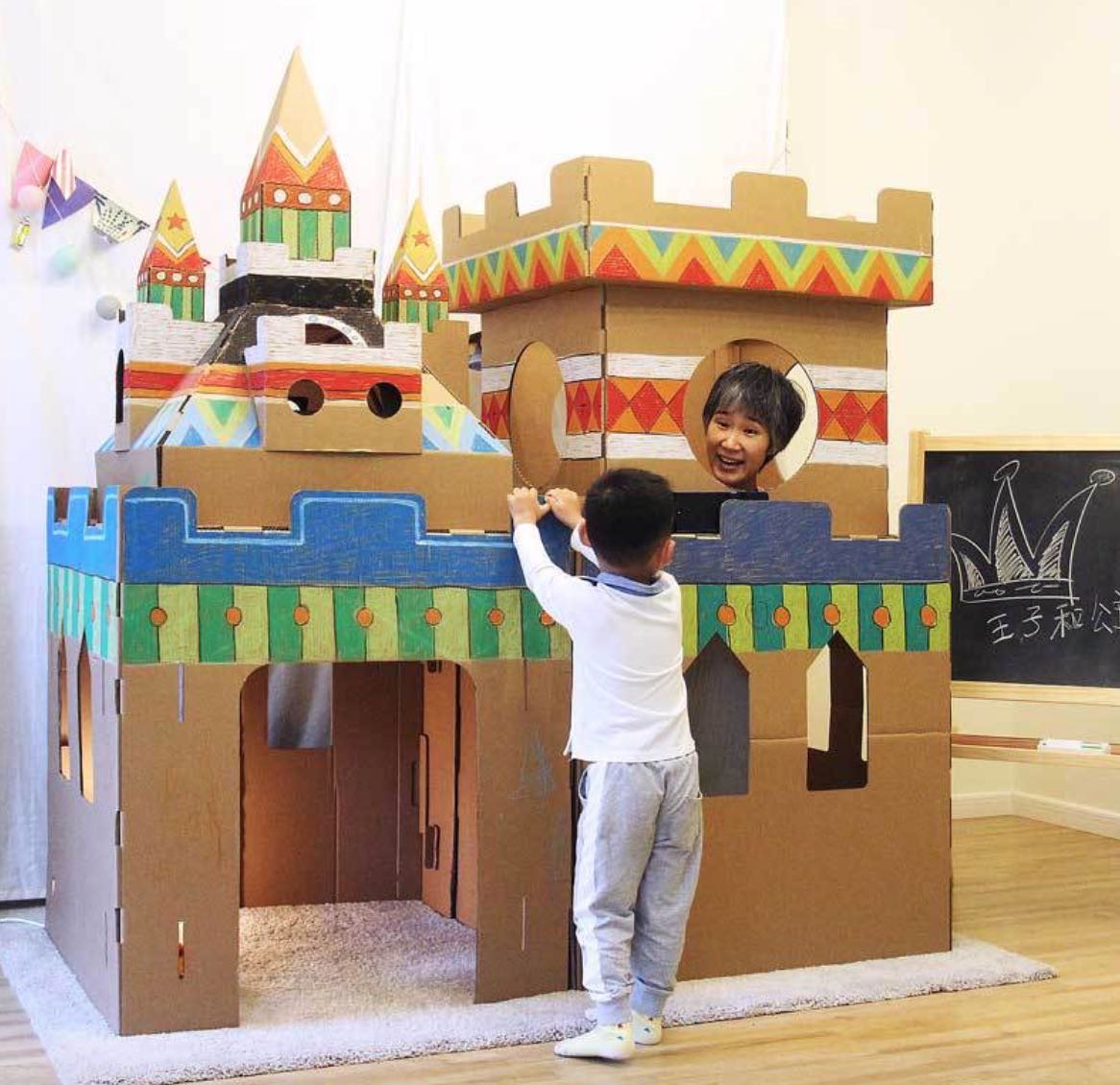 Color-in Cardboard Castel