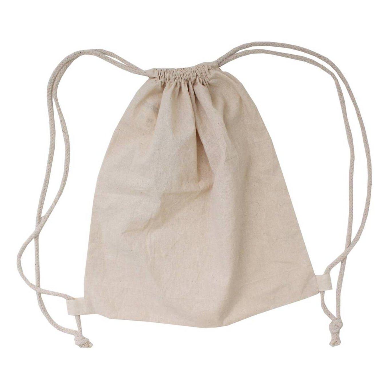 Natural Cotton Drawstring Bag