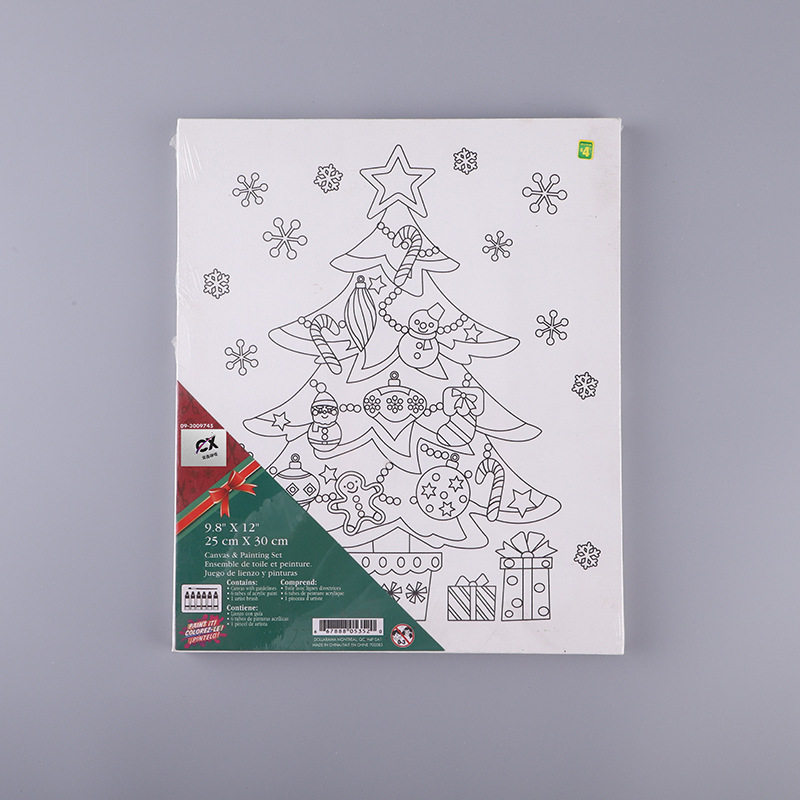 Colour-In Canvas (X'mas Tree)