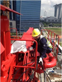 4 units SANY 32-meter placing booms was delivered to Korea Subcontractor Highrise