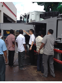 Sany 47-meter pump truck was successfully delivered to Singapore local construction company HEXACON